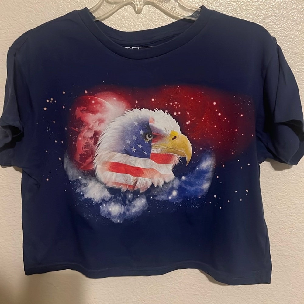 Freeze patriotic cropped T-shirt